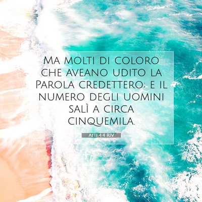 Atti 4:4 RIV Immagine del Versetto della Bibbia