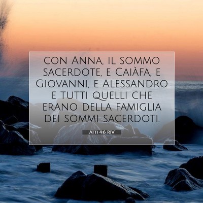 Atti 4:6 RIV Immagine del Versetto della Bibbia