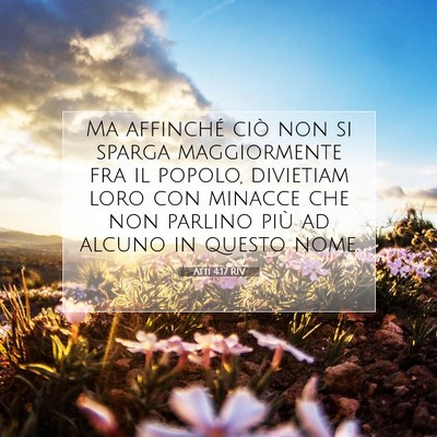 Atti 4:17 Versetto della Bibbia Spiegato