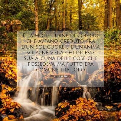 Atti 4:32 RIV Immagine del Versetto della Bibbia