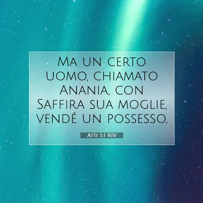 Atti 5:1 Versetto della Bibbia Spiegato