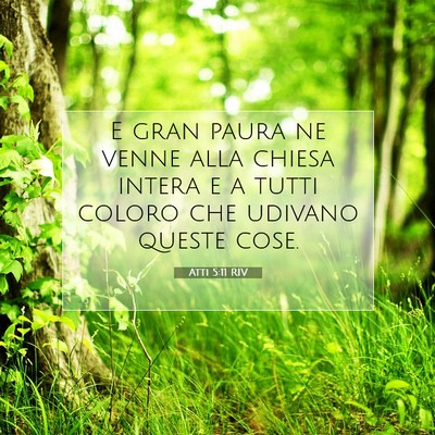 Atti 5:11 RIV Immagine del Versetto della Bibbia