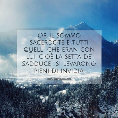 Atti 5:17 RIV Immagine del Versetto della Bibbia