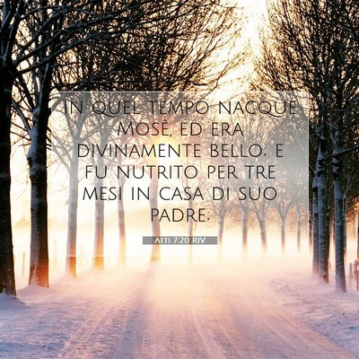 Atti 7:20 RIV Immagine del Versetto della Bibbia