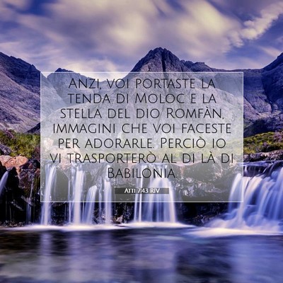 Atti 7:43 Versetto della Bibbia Spiegato