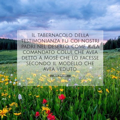 Atti 7:44 Versetto della Bibbia Spiegato
