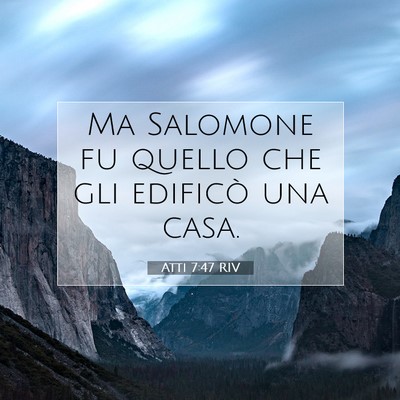 Atti 7:47 Versetto della Bibbia Spiegato