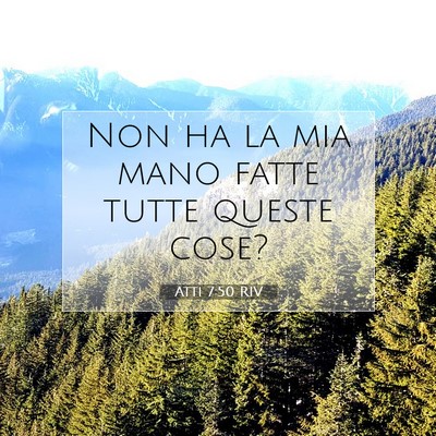 Atti 7:50 Versetto della Bibbia Spiegato