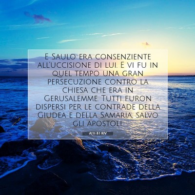 Atti 8:1 RIV Immagine del Versetto della Bibbia
