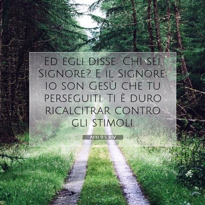 Atti 9:5 RIV Immagine del Versetto della Bibbia