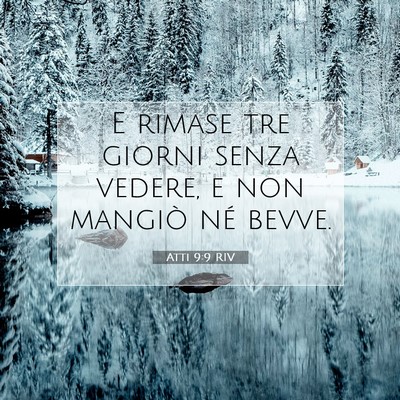 Atti 9:9 Versetto della Bibbia Spiegato