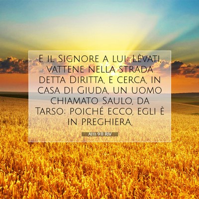 Atti 9:11 RIV Immagine del Versetto della Bibbia