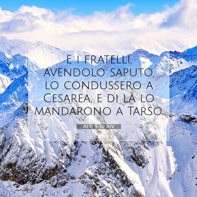 Atti 9:30 RIV Immagine del Versetto della Bibbia