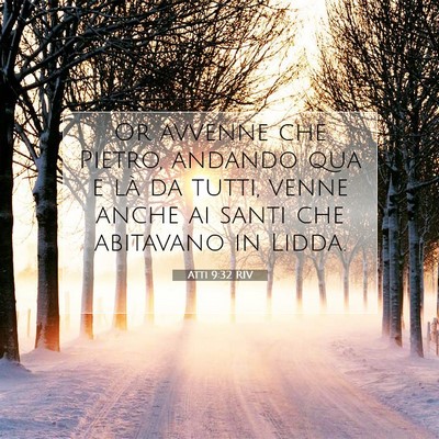 Atti 9:32 RIV Immagine del Versetto della Bibbia