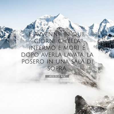 Atti 9:37 Versetto della Bibbia Spiegato