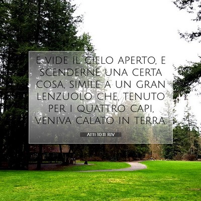 Atti 10:11 RIV Immagine del Versetto della Bibbia