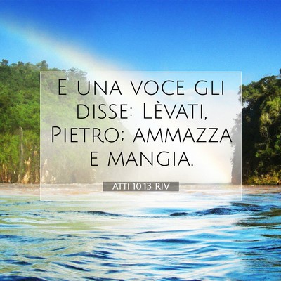 Atti 10:13 Versetto della Bibbia Spiegato