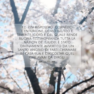Atti 10:22 RIV Immagine del Versetto della Bibbia