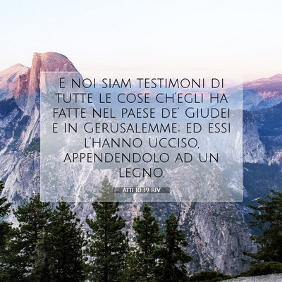 Atti 10:39 RIV Immagine del Versetto della Bibbia