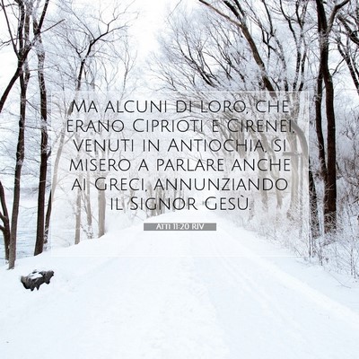 Atti 11:20 RIV Immagine del Versetto della Bibbia