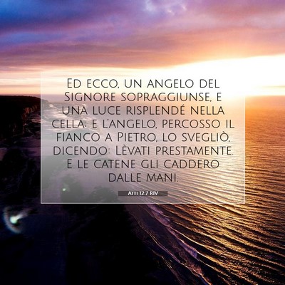 Atti 12:7 RIV Immagine del Versetto della Bibbia