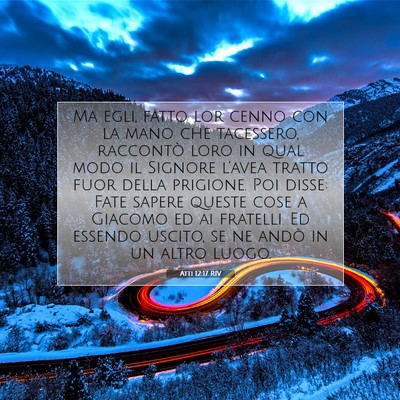 Atti 12:17 RIV Immagine del Versetto della Bibbia