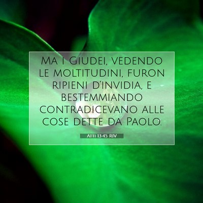 Atti 13:45 RIV Immagine del Versetto della Bibbia