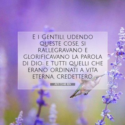 Atti 13:48 RIV Immagine del Versetto della Bibbia
