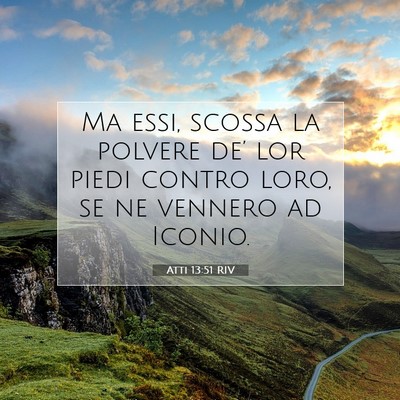 Atti 13:51 Versetto della Bibbia Spiegato