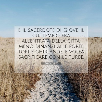 Atti 14:13 Versetto della Bibbia Spiegato