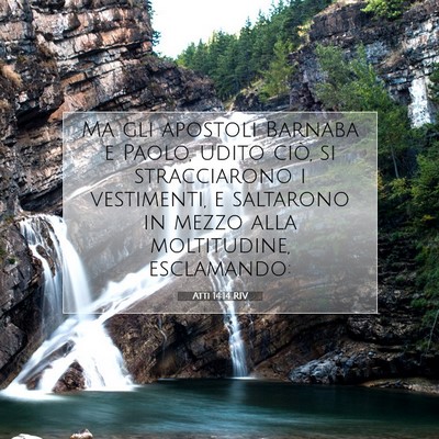 Atti 14:14 RIV Immagine del Versetto della Bibbia