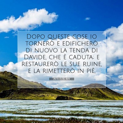 Atti 15:16 RIV Immagine del Versetto della Bibbia