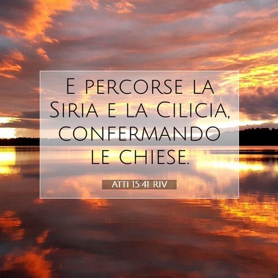 Atti 15:41 Versetto della Bibbia Spiegato