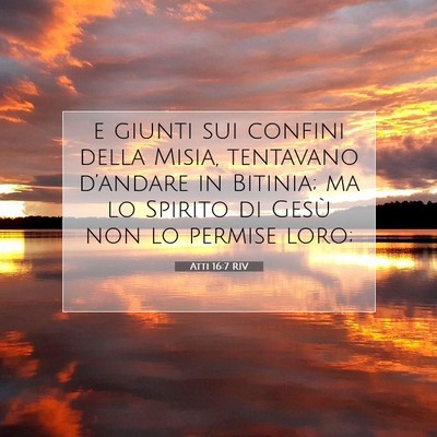 Atti 16:7 Versetto della Bibbia Spiegato