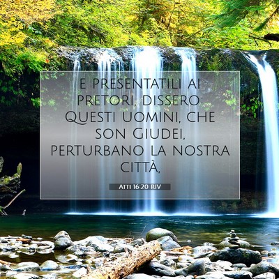 Atti 16:20 Versetto della Bibbia Spiegato