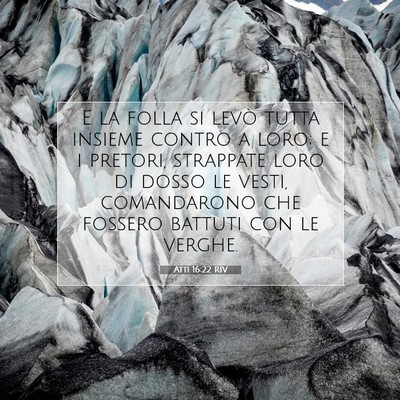 Atti 16:22 RIV Immagine del Versetto della Bibbia