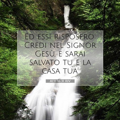 Atti 16:31 Versetto della Bibbia Spiegato