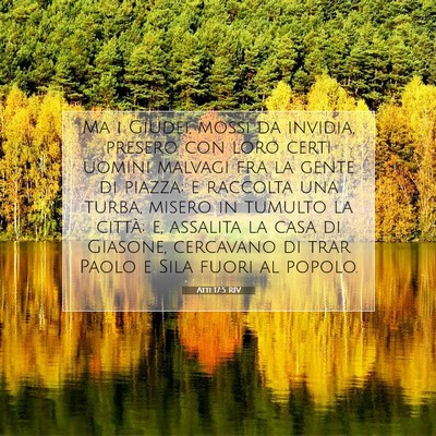 Atti 17:5 RIV Immagine del Versetto della Bibbia