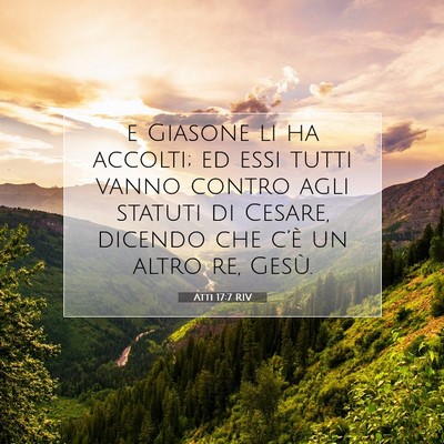 Atti 17:7 Versetto della Bibbia Spiegato
