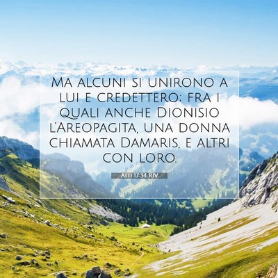 Atti 17:34 RIV Immagine del Versetto della Bibbia
