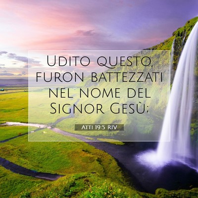 Atti 19:5 Versetto della Bibbia Spiegato