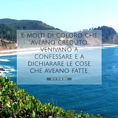 Atti 19:18 RIV Immagine del Versetto della Bibbia