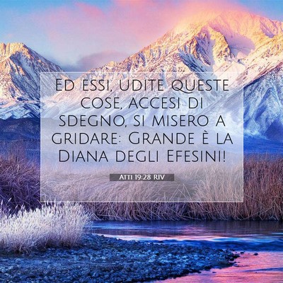 Atti 19:28 RIV Immagine del Versetto della Bibbia
