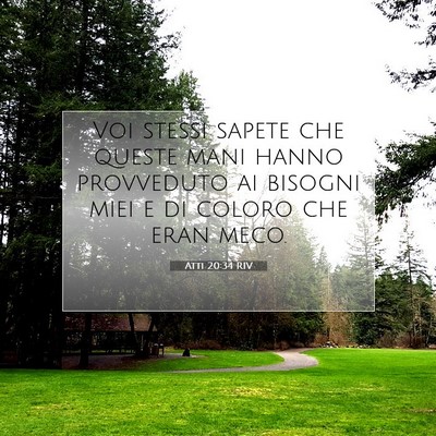 Atti 20:34 Versetto della Bibbia Spiegato