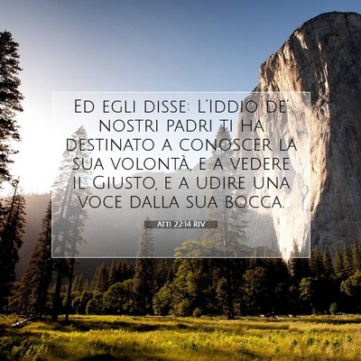 Atti 22:14 RIV Immagine del Versetto della Bibbia