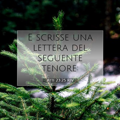 Atti 23:25 Versetto della Bibbia Spiegato