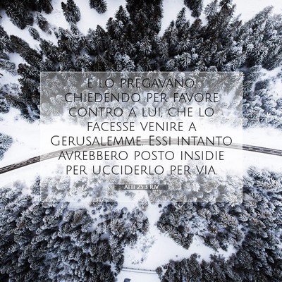 Atti 25:3 RIV Immagine del Versetto della Bibbia