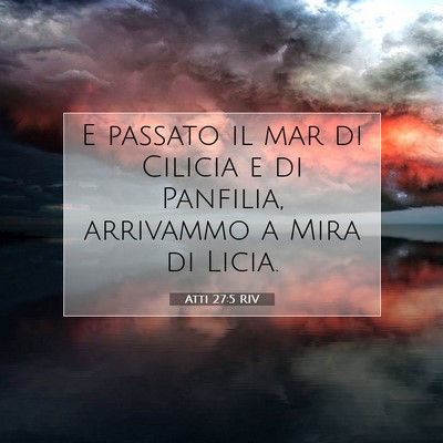 Atti 27:5 Versetto della Bibbia Spiegato