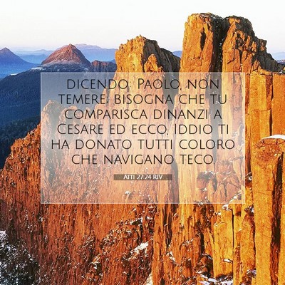 Atti 27:24 RIV Immagine del Versetto della Bibbia