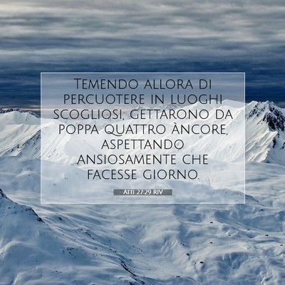 Atti 27:29 Versetto della Bibbia Spiegato